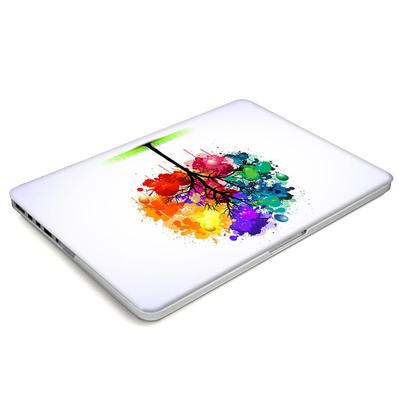 UESWILL Creative Design Smooth Hard Shell Case Compatible with MacBook Pro (Retina, 13 inch, Early 2015/2014/2013/Late 2012), Model A1502/A1425, NO CD ROM, Colorful Tree - Image 4